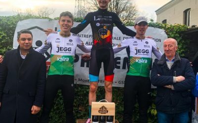 Hidde Swart en Toine Vriezen op podium in Orroir (B)