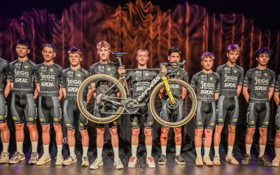 Junioren JEGG-SKIL-DJR aan de start in de Danilith Nokere Koerse